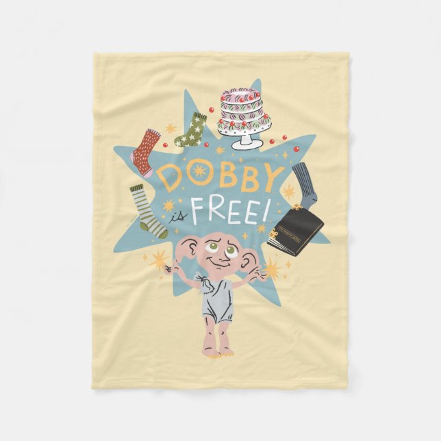 Dobby is Free! Fleece Blanket (Front)
