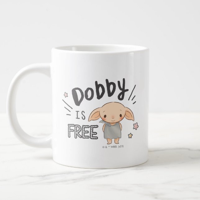 Dobby Is Free Large Coffee Mug (Left)