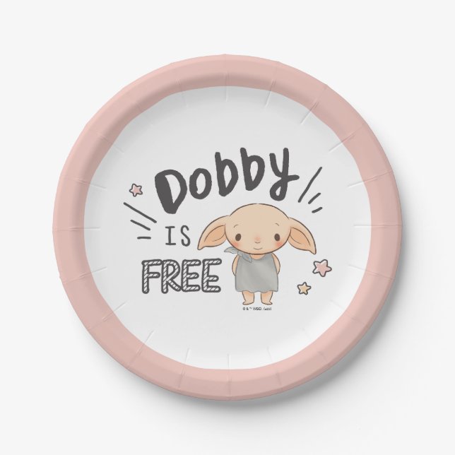 Dobby Is Free Paper Plate (Front)