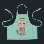 Dobby Watercolor Character Art Apron<br><div class="desc">Celebrate one of the wizarding world’s most beloved characters with this adorable Dobby illustration. Featuring the loyal house-elf holding his iconic sock, this charming artwork captures Dobby’s big-hearted spirit, wide-eyed innocence, and unforgettable bravery. Rendered in a soft, storybook-inspired style with warm, gentle details, the design highlights Dobby’s expressive eyes and...</div>