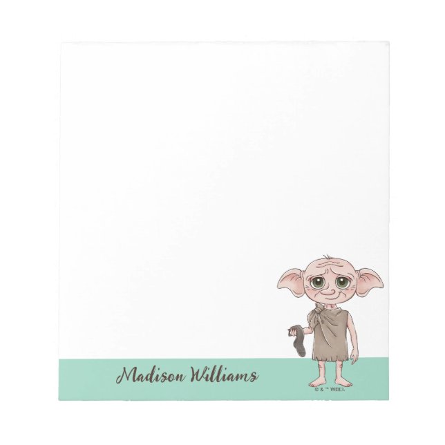Dobby Watercolor Character Art Notepad (Front)
