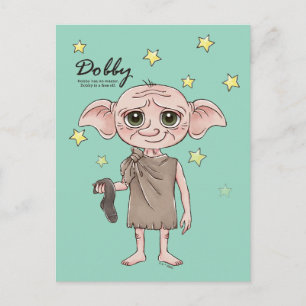 Dobby Watercolor Character Art Postcard
