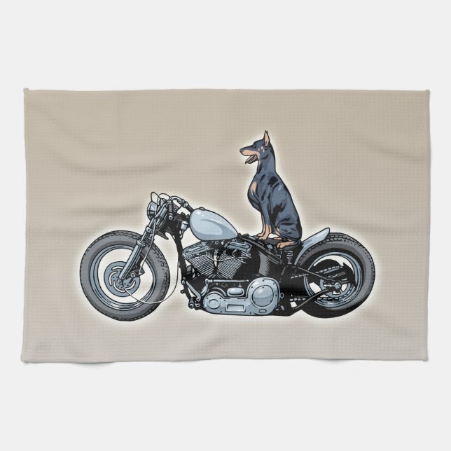 Dobercycle Kitchen Towel (Horizontal)