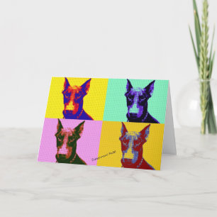 Doberman Birthday Card