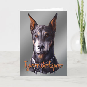 Doberman Cards Personalized Doberman Dog Art Cards