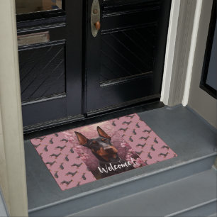 Doberman charm  doormat