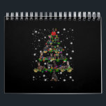 Doberman Christmas Tree Covered By Flashlight Calendar<br><div class="desc">Doberman Christmas Tree Covered By Flashlight</div>