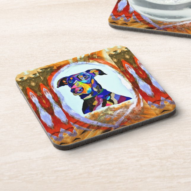 Doberman Coasters (Left Side)