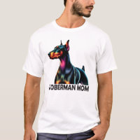 Doberman Colourful Mom