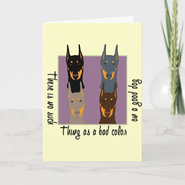 Doberman colours card (Front)