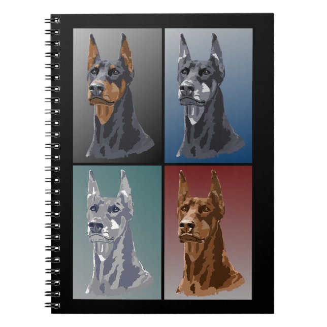 Doberman Colours Notebook (Front)