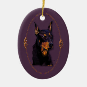 Doberman customizable ornament