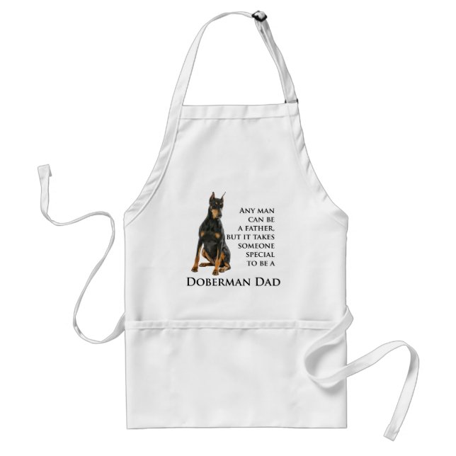 Doberman Dad Apron (Front)