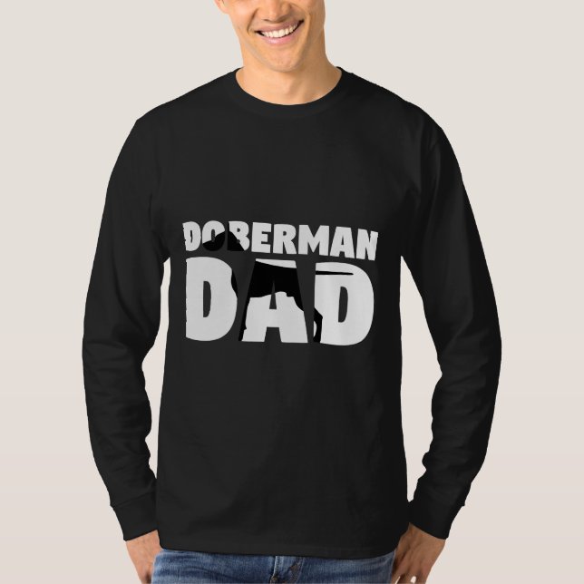 Doberman Dad Doberman Father Dog Dad Tee (Front)