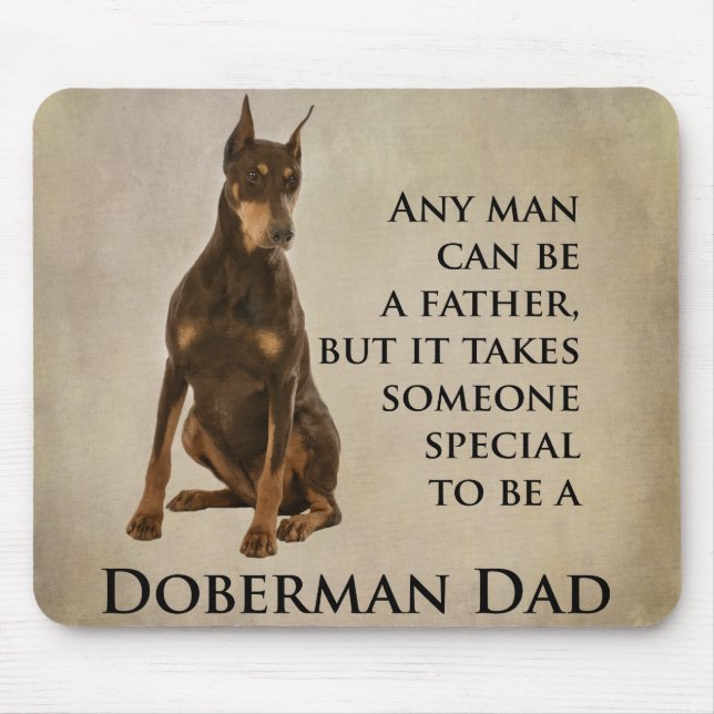 Doberman Dad Mousepad (Front)