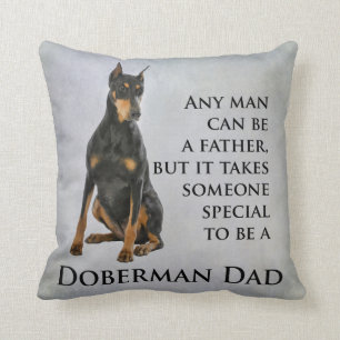 Doberman Dad Pillow