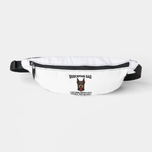 Doberman Dad Vintage Engraving Dog Lover Shirt Des Fanny Pack