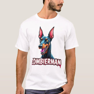 Doberman Dobie Doby Dobermann Zombie Dog Halloween T-Shirt