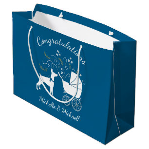 Doberman Dog Baby Shower Puppy Dobie Pinscher Large Gift Bag