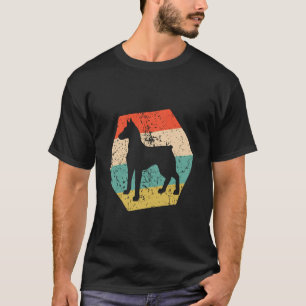 Doberman Dog Breed Retro Distressed Hexagon T-Shirt