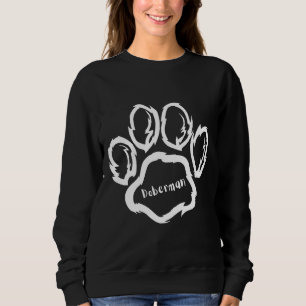 Doberman Dog Paw 1097 Sweatshirt