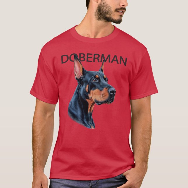 Doberman Dog T-Shirt (Front)