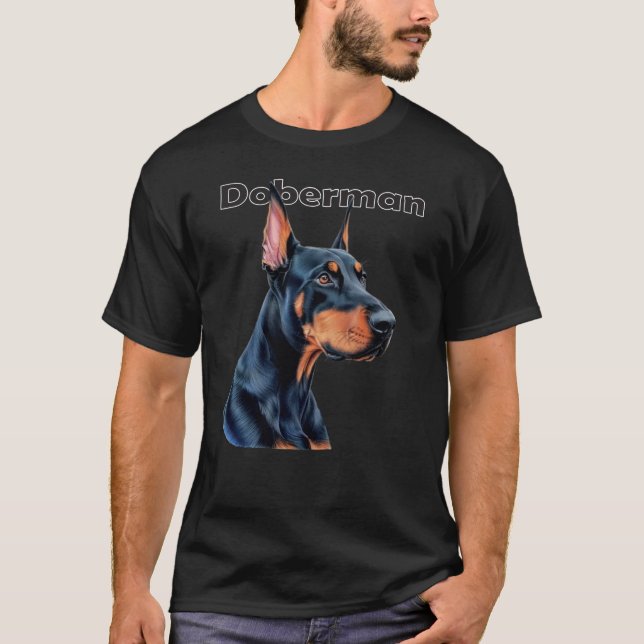Doberman Dog T-Shirt (Front)