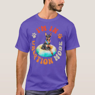 Doberman Dog Vacation Mode T-Shirt