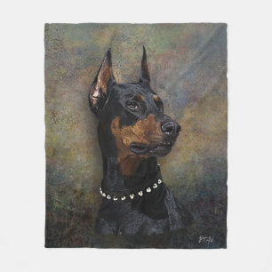 Doberman   fleece blanket