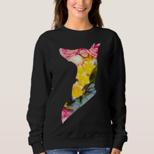 Doberman Flower Design For Doberman Pincher Owners Sweatshirt