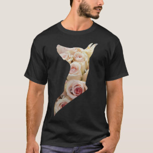 Doberman Flower Design For Doberman Pincher Owners T-Shirt