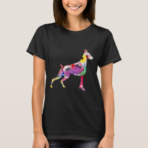 Doberman Flower Doberman Doberman Funny Dobermans  T-Shirt