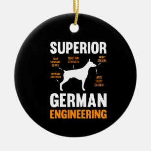 Doberman Gift   Superior German Engineering Ceramic Ornament