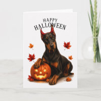 Doberman Halloween Devil Dog