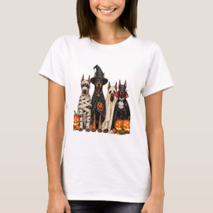 Doberman Halloween Pack Pet Costume Poster T-Shirt