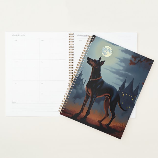 Doberman Halloween Scary Planner (Display)