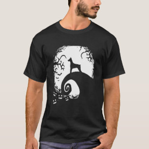 Doberman Halloween Under The Moonlight Spooky Dog T-Shirt