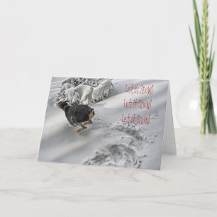 Doberman Holiday Bliss Greeting Card