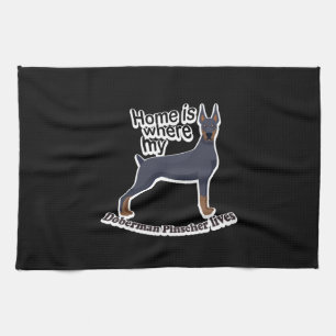 Doberman Home Kitchen Towel