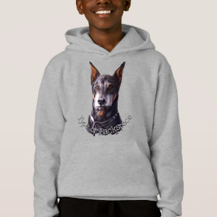 Doberman Hoodie Kid's Personalized Dog Art Shirt