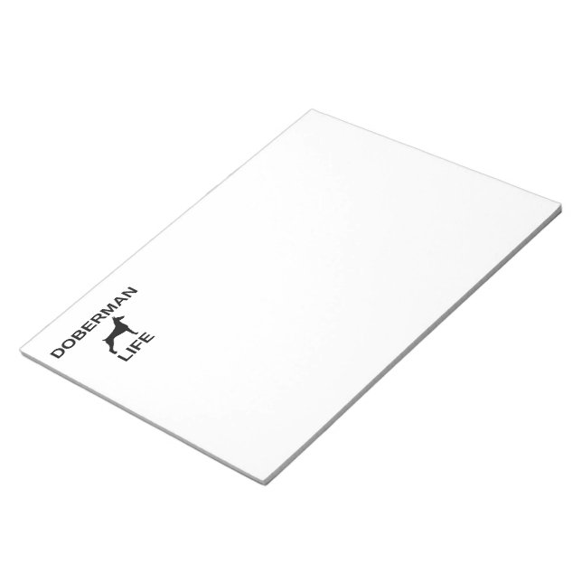 doberman life notepad (Angled)