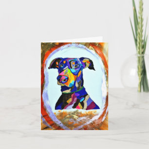 Doberman Love  blank greeting card
