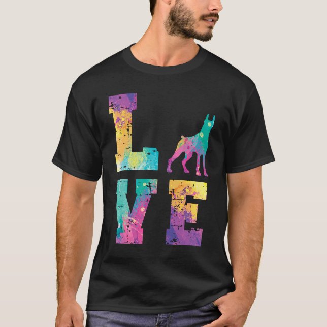Doberman Love T-Shirt (Front)