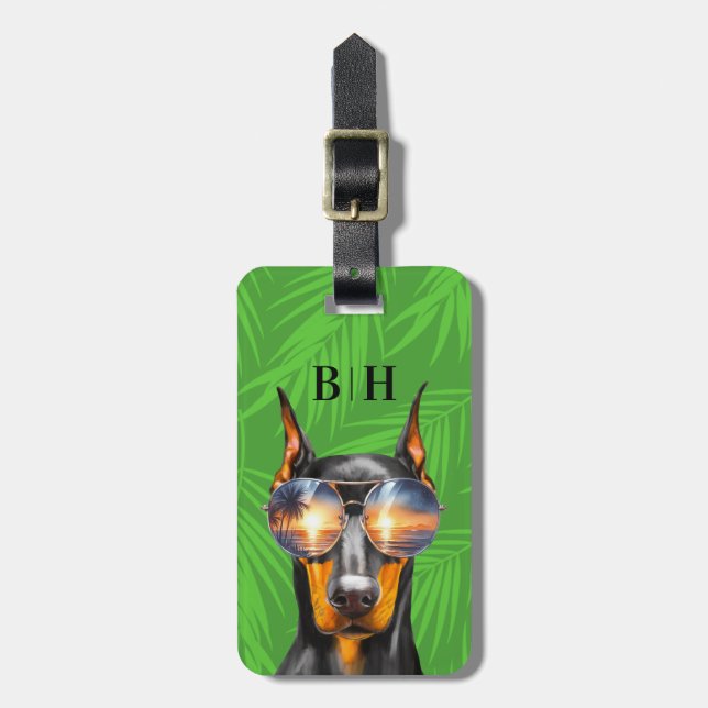 Doberman Luggage Tag (Front Vertical)