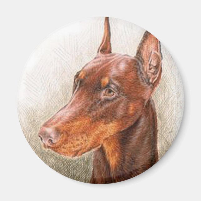 Doberman Magnet (Front)