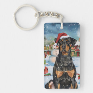 Doberman Merveilleux Noël Joie de Noël