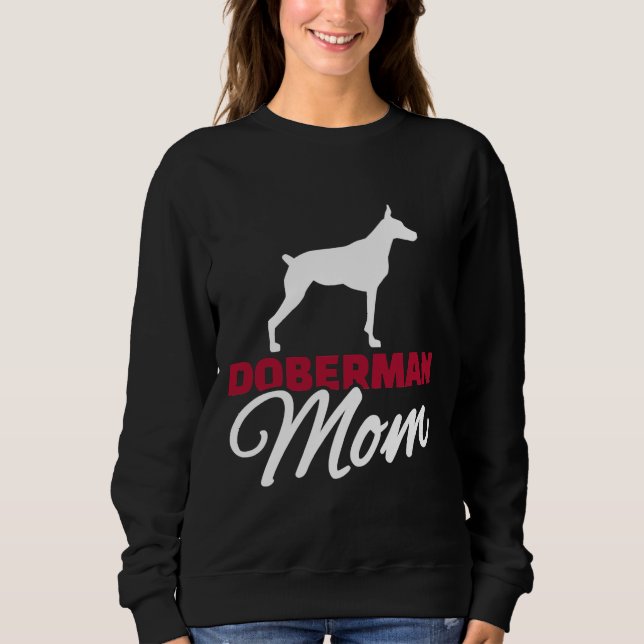 Doberman Mom Fitted 1356 Sweatshirt (Front)