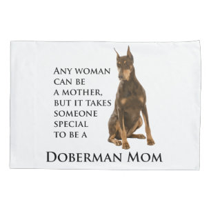 Doberman Mom Pillow Case