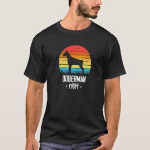 Doberman Mom Retro Vintage Premium T-Shirt