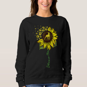 Doberman Mom Sunflower Doberman Pinscher Dog Mothe Sweatshirt